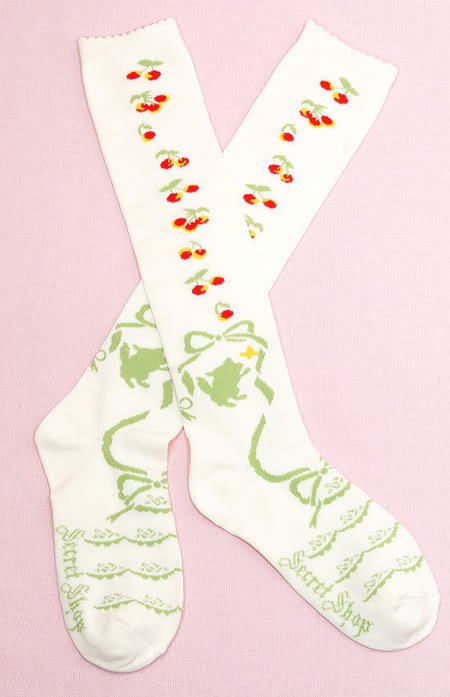 Secret Shop Cherry Goblin Lolita Socks